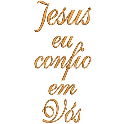 Matriz de matriz Matriz De Bordado Jesus Eu Confio Em Vós
